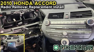 2010 Honda Accord Radio Removal Replacement Install upgrade, how to install car stereo