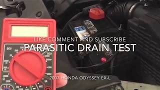Parasitic drain test on a 2007 Honda Odyssey