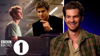 Andrew Garfield on Dylan O'Brien's Social Network spoof and Tick, Tick... Boom! video
