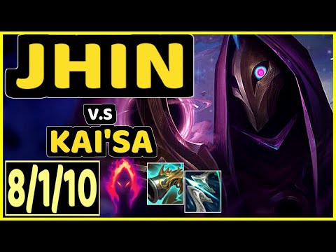 DOUBLELIFT (JHIN) vs KAI'SA - 8/1/10 KDA BOTTOM ADC GAMEPLAY - NA Ranked DIAMOND