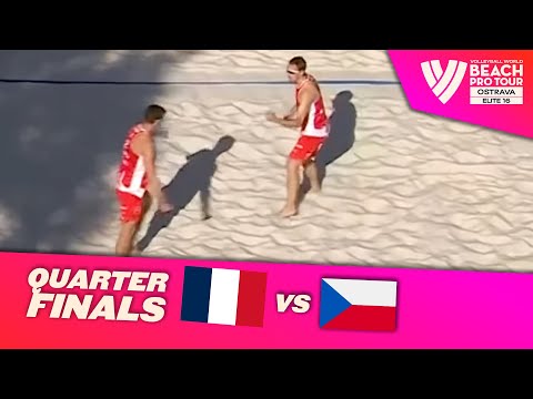 Krou/Gauthier-Rat vs. Perusic/Schweiner - Quarter Finals Highlights Ostrava 2023 #BeachProTour