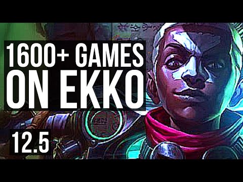 EKKO vs VEL'KOZ (MID) | 6.8M mastery, 18/1/3, Legendary, 1600+ games | EUW Challenger | 12.5