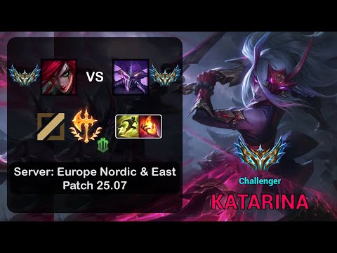 Katarina Mid vs Kassadin - EUNE Challenger - Patch 25.07