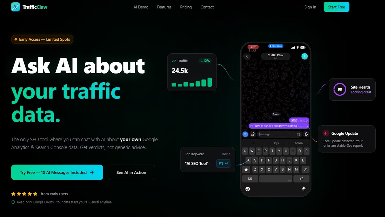 TrafficClaw demo video TrafficClaw demo video