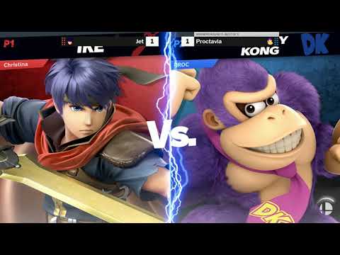 A Saturday Ultimate Tournament WR3 - Proctavia (Pikachu/Donkey Kong) vs Jet (Ike)