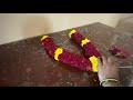 Easy Rose Flower Mala Rose Garland For God Diy Rose Garland How To String Rose Garland Poo Malai