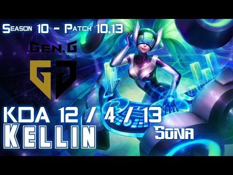 Gen Kellin SONA vs EZREAL Bot - Patch 10.13 KR Ranked