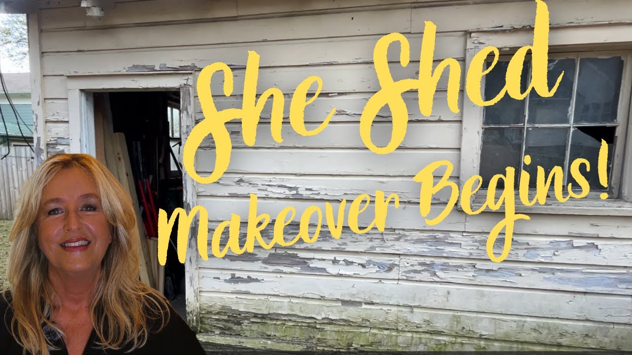80-Year-Old Shed Transformation: From Neglected to Dream She Shed & Studio (Part 1)
