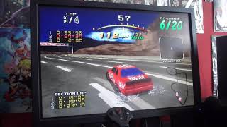 Daytona USA Deluxe (PC, 1997) Gameplay 1 - Desert City