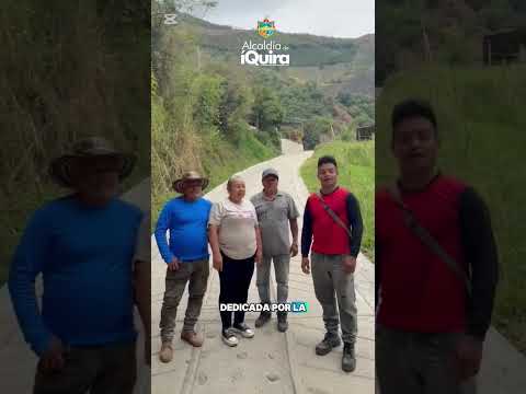 Placa Huella en la vereda de San Francisco! Municipio de Íquira - Huila