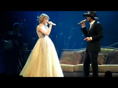 Taylor Swift and Tim McGraw sing 