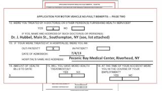 How to Complete a No Fault Insurance Application