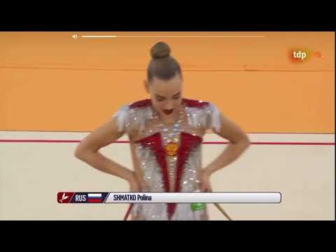 Полина Шматко булавы Чемпионат Европы 2018|| Polina Shmatko clubs ECH 2018
