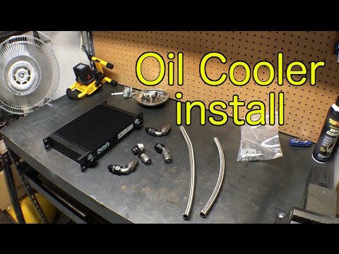 Evo oil cooler install - Schrage's Garage #5