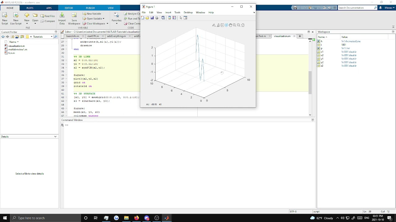 MATLAB Tutorial 2 - Basic Visualization