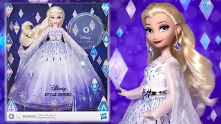 Elsa Style Series Holiday Doll by Hasbro (Review & Unboxing) Frozen