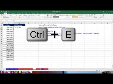 Highline Excel 2013 Class Video 29 Flash Fill Extract Combine Insert Reverse Data 25 Example