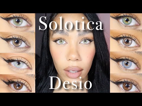 DESIO VS. SOLOTICA Comparison PT. 2! Testing TOP RATED Color Contacts (Review & Try-On)