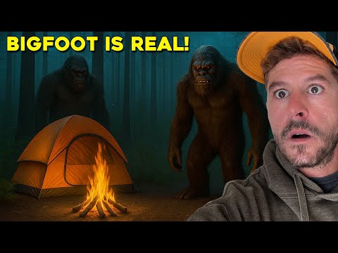 (BIGFOOT IS REAL!) WE CAUGHT SASQUATCH ON CAMERA WHILE CAMPING IN THE HAUNTED WOODS