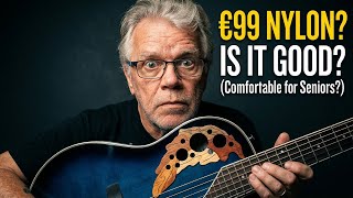 Video thumbnail for Round Back Harley Benton HBO 850 Classic Blue Nylon String Guitar Reviewed - Are You Serious! by Alan Roy Hocking