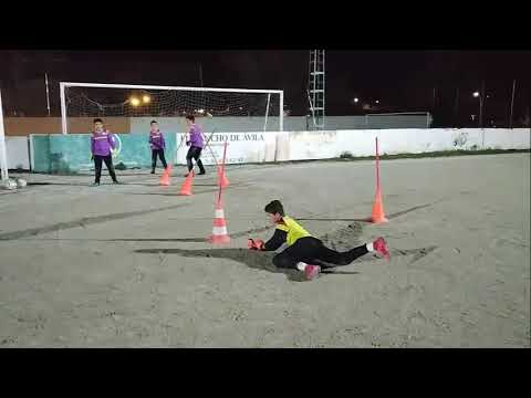 Entrenamiento de porteros cantera CD Barajas