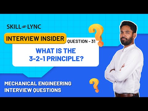 What is the 3-2-1 Principle? | Video 31 | Mechanical Engineering Interview Questions