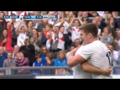 Great Jamie George offload sets up Owen Farrell try | RBS 6 Nations