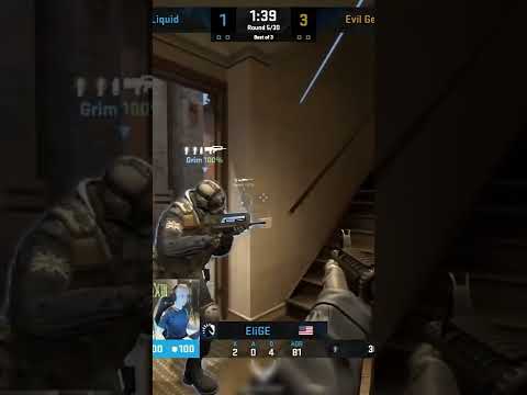 Elige 200 iq one way smoke Inferno Liquid vs EG Intel CS GO #Shorts