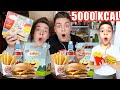 Wir essen 1 Tag lang wie das 10-JÄHRIGE ICH von meinem BRUDER (über 5000 Kalorien)