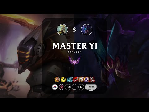Master Yi Jungle vs Rek'Sai - KR Master Patch 13.10