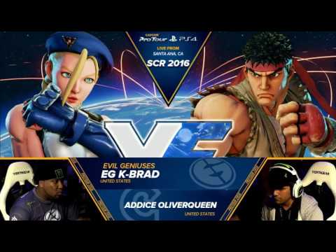 K-Brad (Cammy) vs OliverQueen (Ryu) - SoCal Regionals 2016 - Top 16