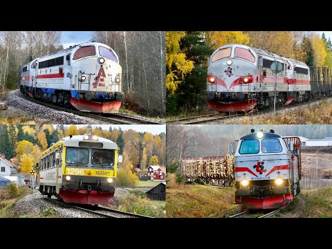 Trains at Fryksdalsbanan