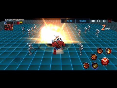 Red Hulk in Marvel Now! suit skills preview | Marvel Future Fight