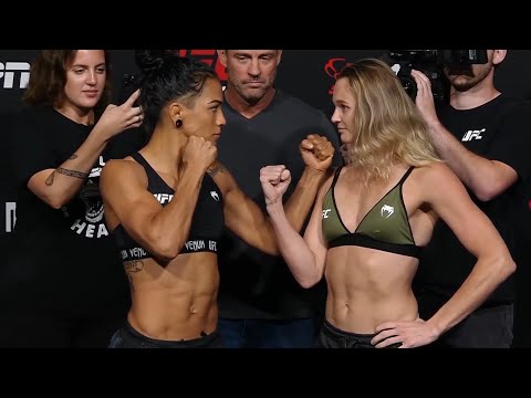 Viviane Araujo vs. Andrea Lee - Weigh-in Face-Off - (UFC Fight Night: Błachowicz vs. Rakić)
