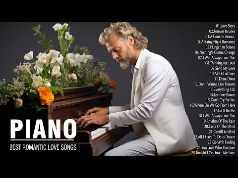 The Best Beautiful Piano Melodies in History - 200 Most Romantic Instrumental Love Songs 80's