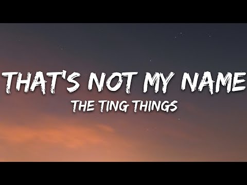 The Ting Tings - That's Not My Name (Lyrics)