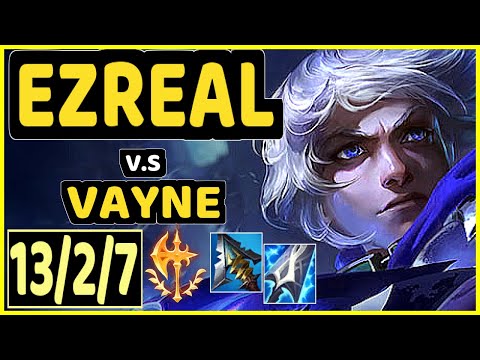EZREAL vs VAYNE - 13/2/7 KDA BOTTOM ADC CHALLENGER GAMEPLAY - BR