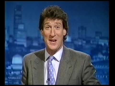 End of Newsnight- BBC2 Monday 19th Nov 1990
