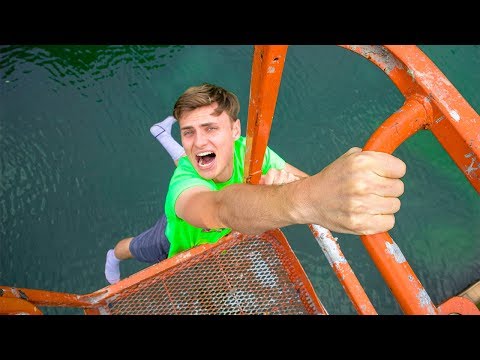 I FELL OFF!! (POND MONSTER) Video