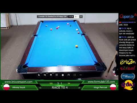 HANDICAP STANDARD Goodbelts & Continental - Formuła B135 - Mikołaj Stęsik vs Kinga Pietrzak - 1/8