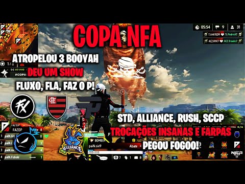 RUN OVER FOLLOWS LEADER! 3 BOOYAH INSANE FLAMENGO FLUXO STD ALLIANCE! CATCHED FIRE NFA CUP! CLIPS FF