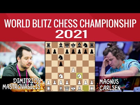Magnus Carlsen Vs Dimitrios Mastrovasilis | World Blitz Chess Championship 2021