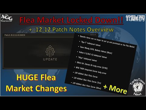 Flea Market Locked Down!! + .12.12 Patch Notes [Tarkytown News]