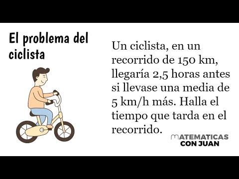 EL PROBLEMA DEL CICLISTA. Problema Razonamiento