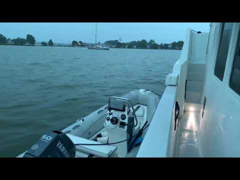 Festus - Nordhavn 57 anchored out in 20 knot wind and rain.