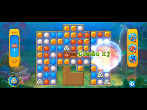 Fishdom Easy Level 9544 (with ingame lightning and bomb boosters) @choraelmin