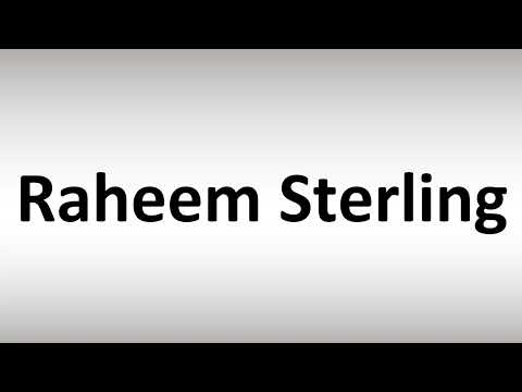 How to Pronounce Raheem Sterling (English Footballer)