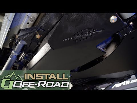 Jeep Wrangler JK Rubicon Express Gas Tank Skid Plate 2-Door 2007-2018 Installation