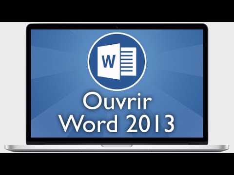 comment ouvrir office 2013