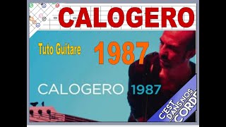 CALOGERO  1987  Tuto Guitare Tabs